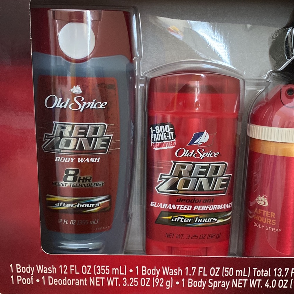 Old Spice Red Zone Gift Set NIB Vtg - Picture 8 of 11